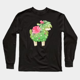 Rose Alpaca Long Sleeve T-Shirt